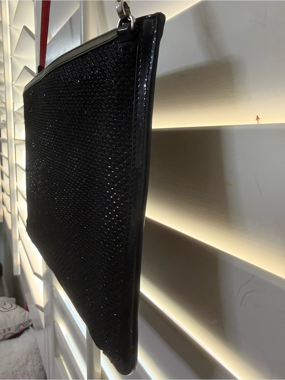 AUTHENTIC Christian Louboutin Black Studded‎ Crossbody + Entrupy COA 🔥 - Picture 8 of 13